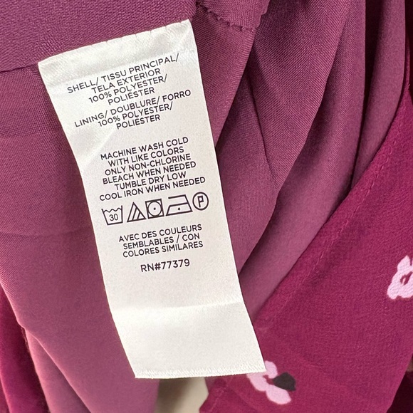 Ann Taylor Purple Long Sleeve Dress - Picture 8 of 10